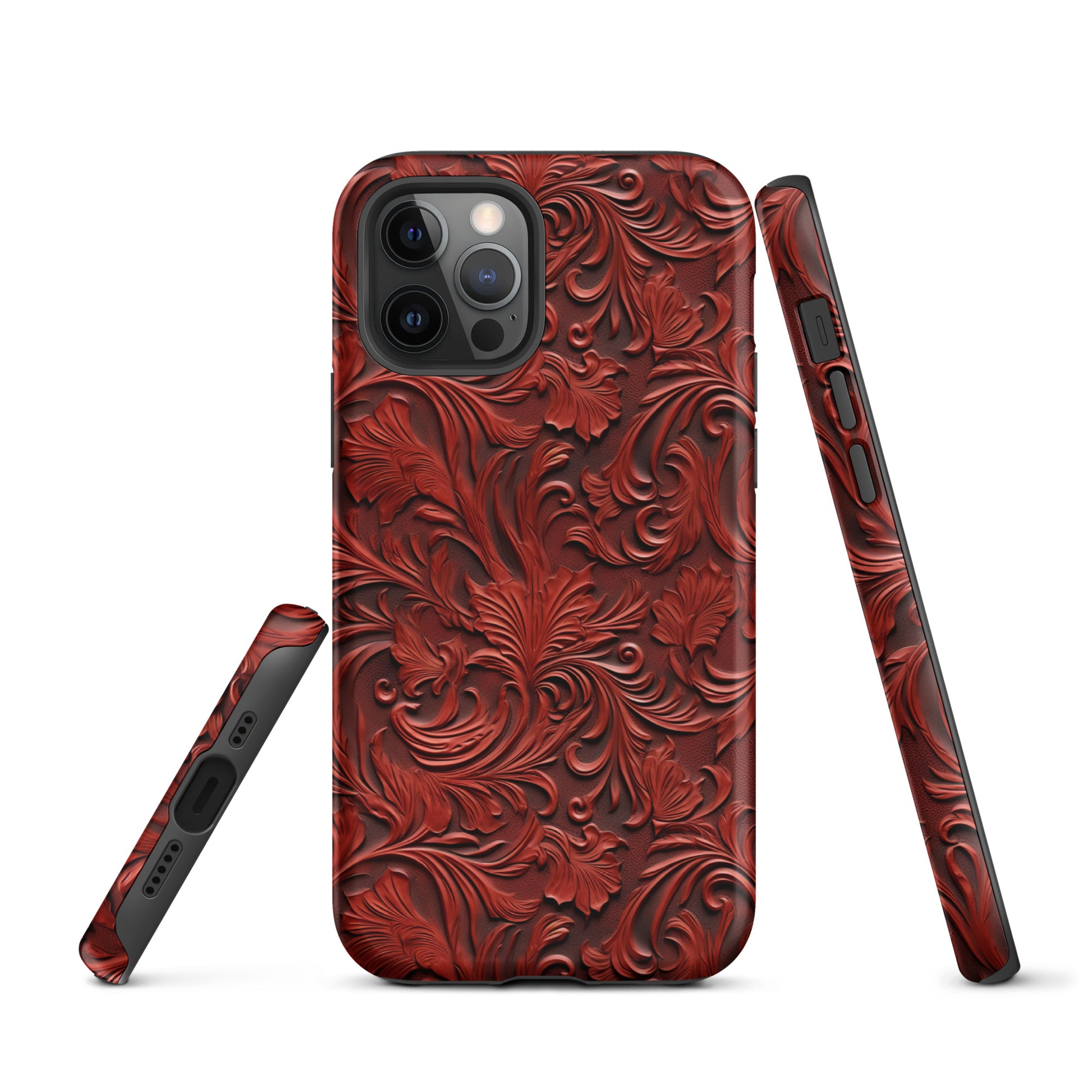 Western Tooled Leather Like Tough Case for iPhone® CedarHill Country Market