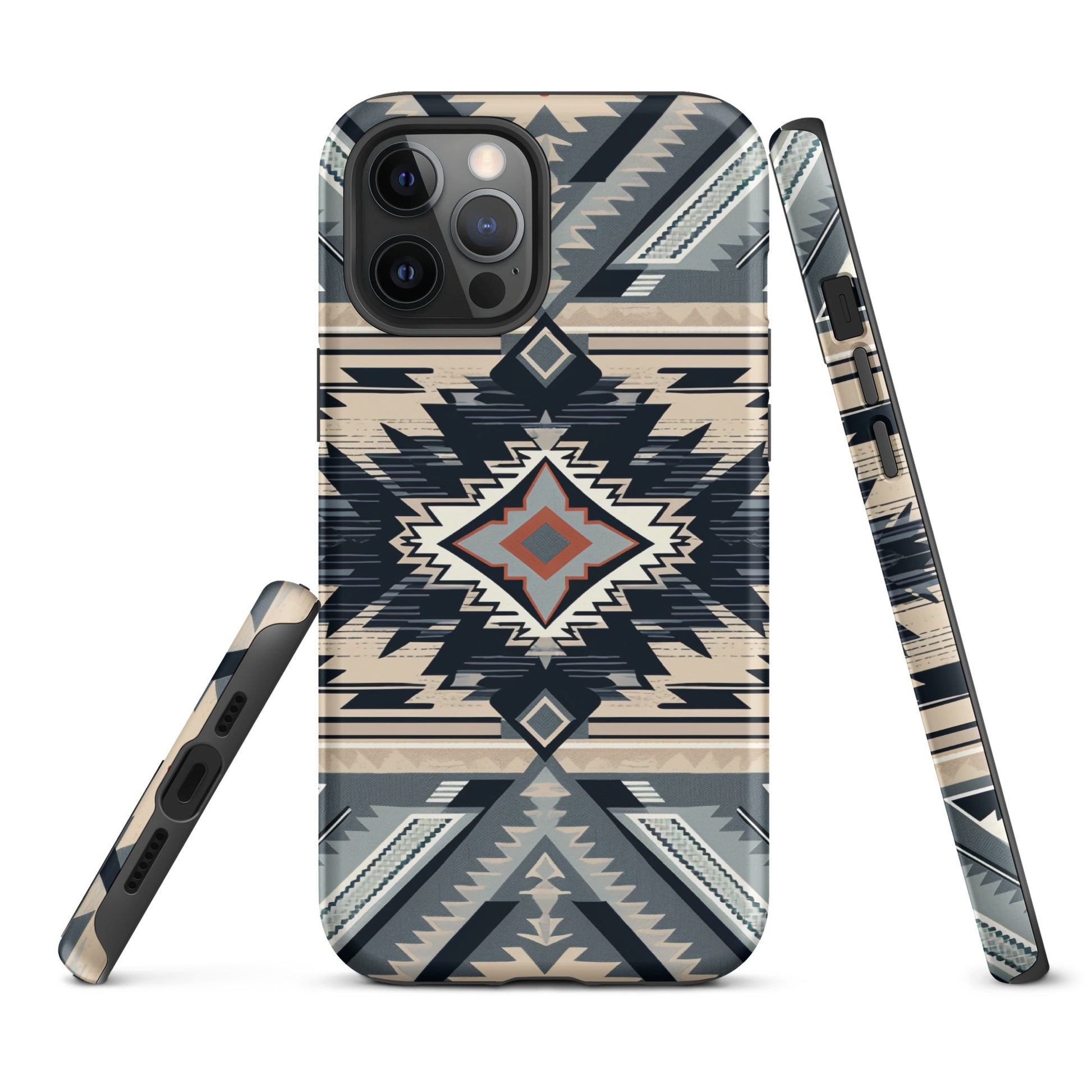 Aztec Navy and Tan Tough Case for iPhone® CedarHill Country Market