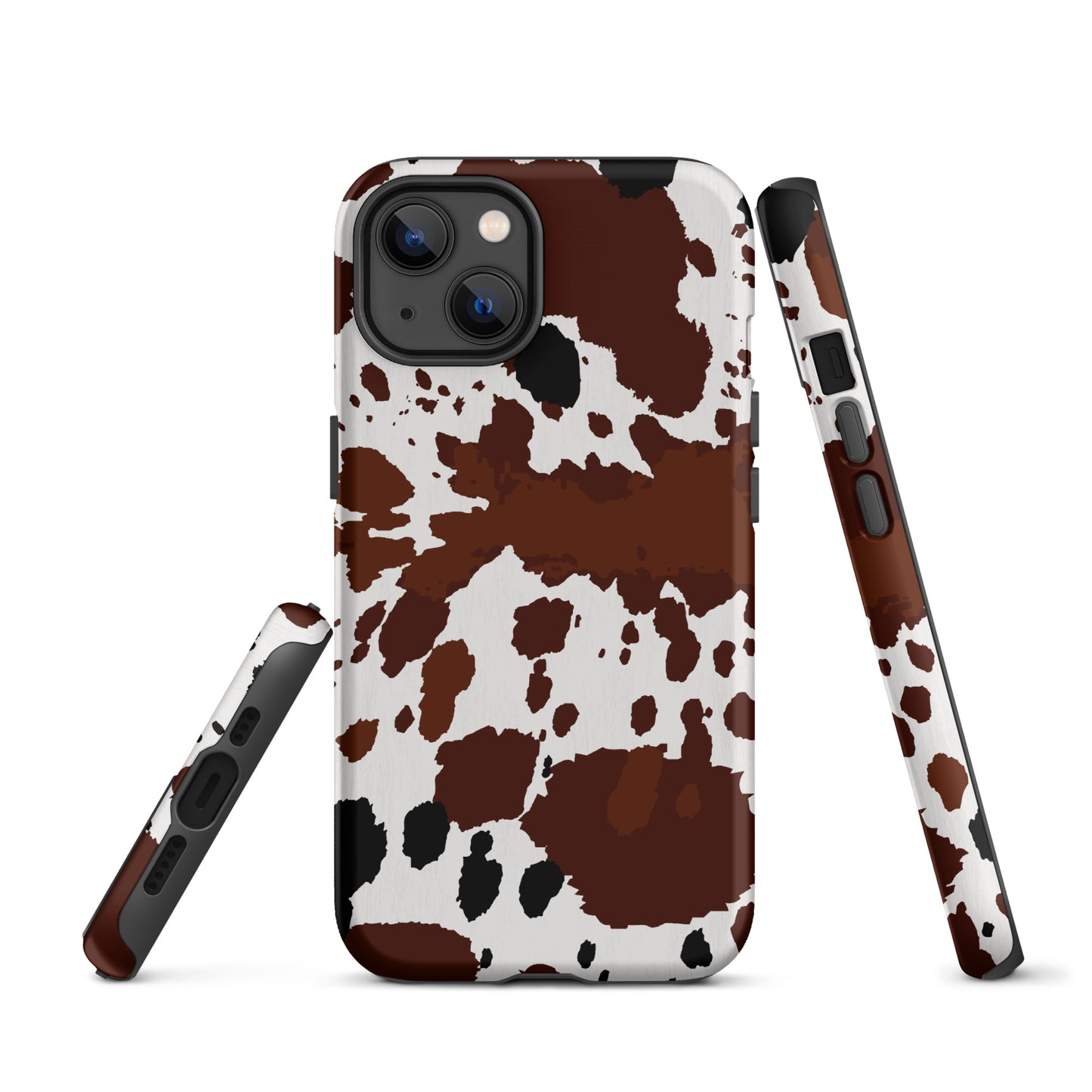 Brown Cow Hide Western Style Tough Case for iPhone® CedarHill Country Market