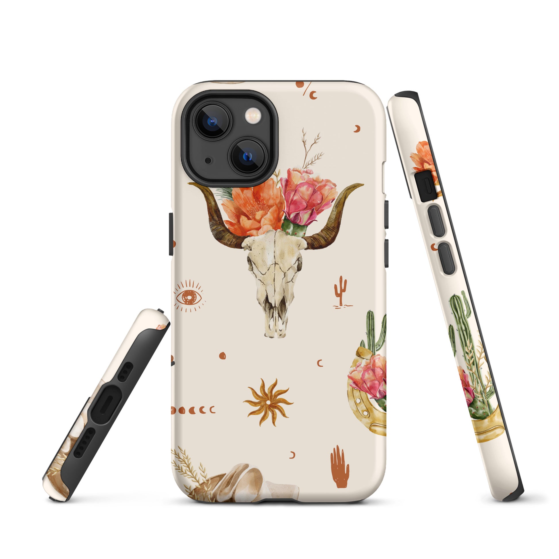Cow Head Cream Western Themed Tough Case for iPhone® CedarHill Country Market