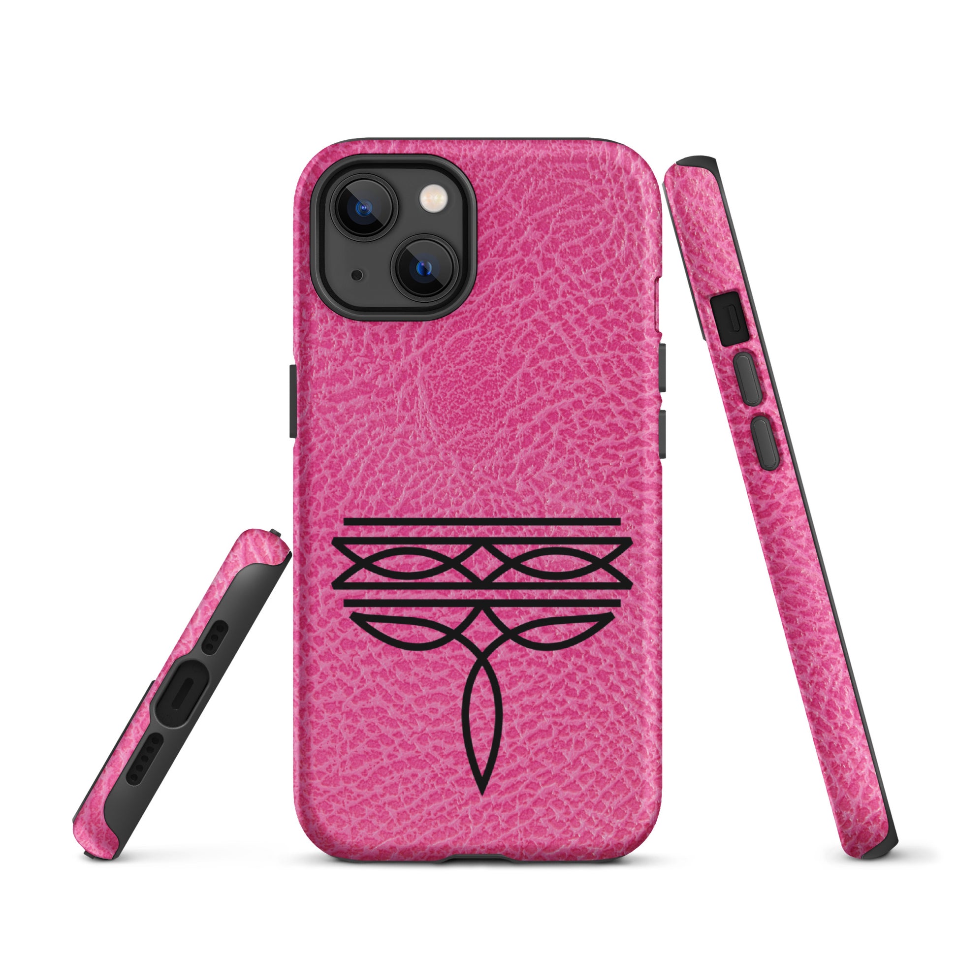 Hot Pink Boot stitch Tough Case for iPhone® CedarHill Country Market