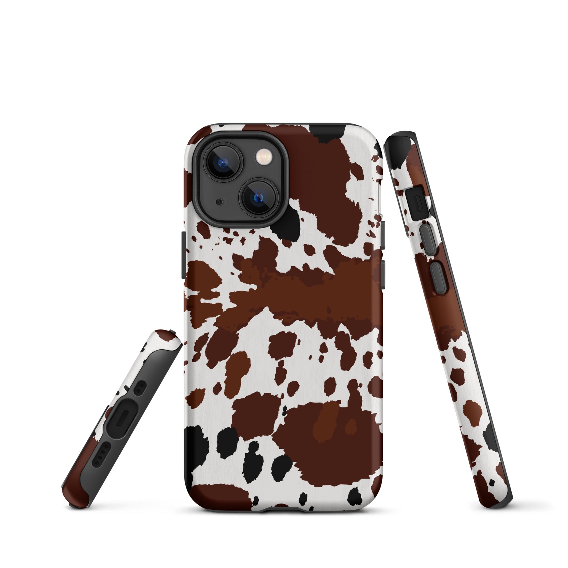 Brown Cow Hide Western Style Tough Case for iPhone® CedarHill Country Market