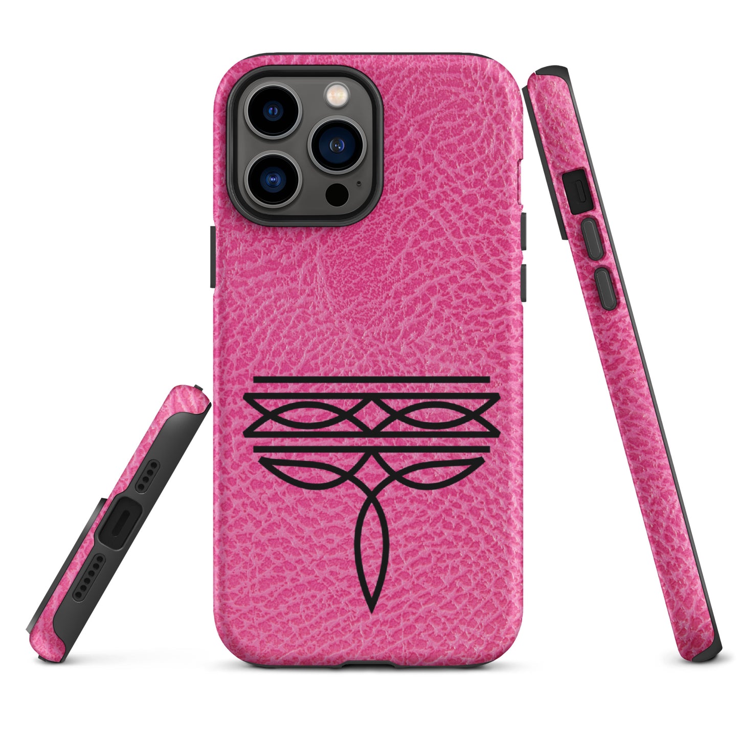 Hot Pink Boot stitch Tough Case for iPhone® CedarHill Country Market