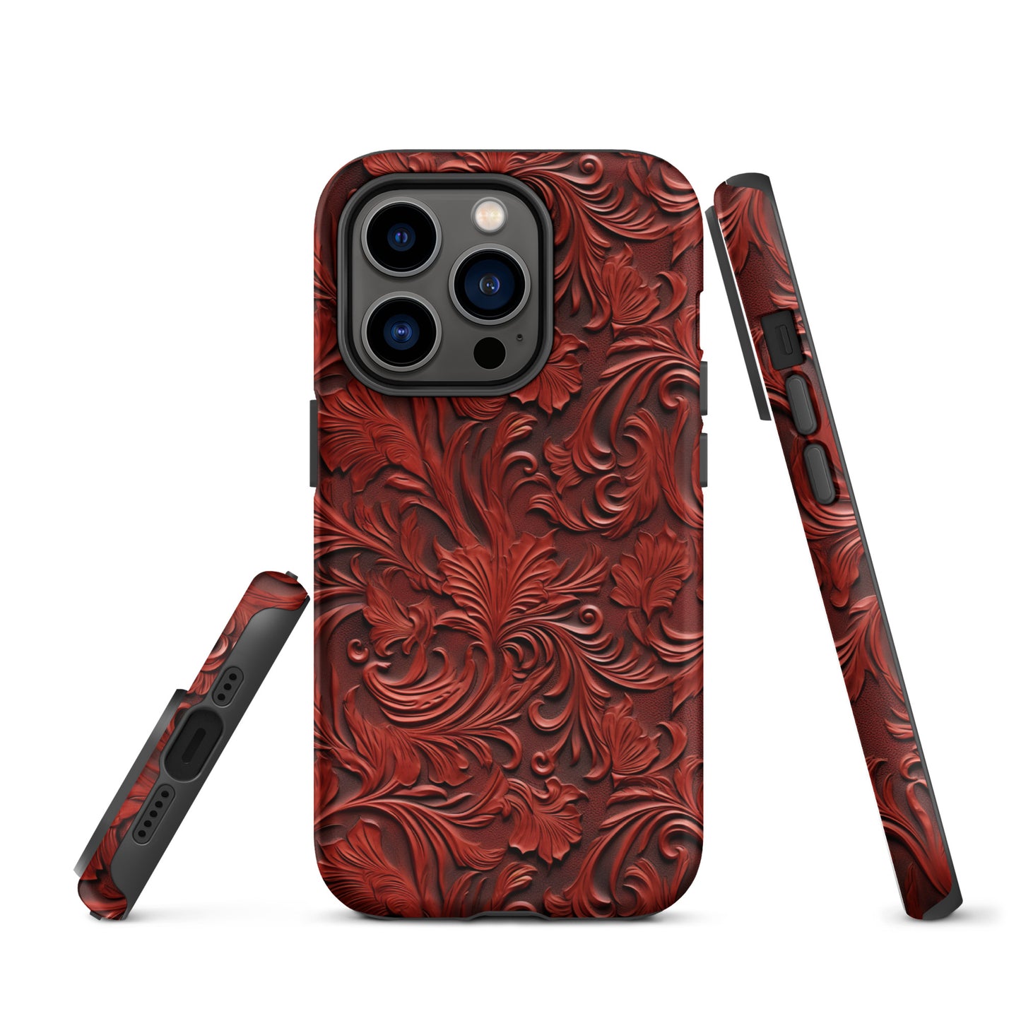 Western Tooled Leather Like Tough Case for iPhone® CedarHill Country Market