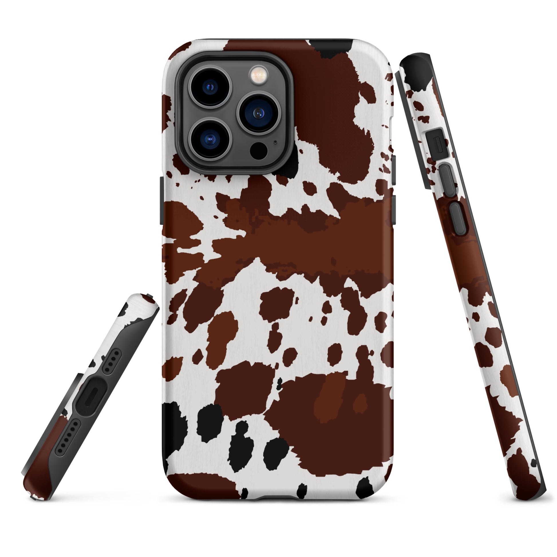 Brown Cow Hide Western Style Tough Case for iPhone® CedarHill Country Market