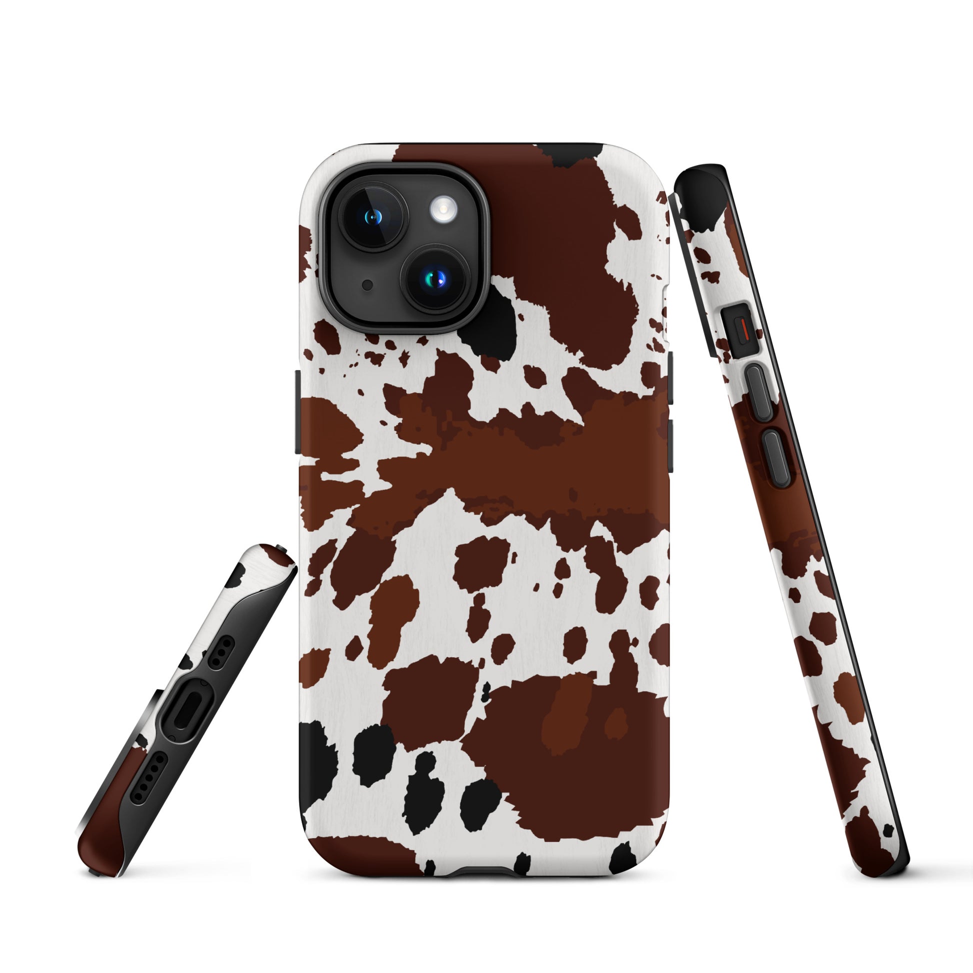 Brown Cow Hide Western Style Tough Case for iPhone® CedarHill Country Market