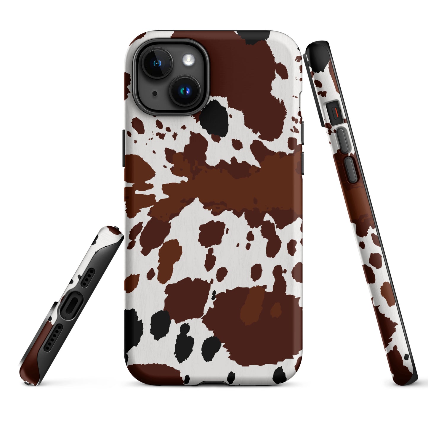 Brown Cow Hide Western Style Tough Case for iPhone® CedarHill Country Market