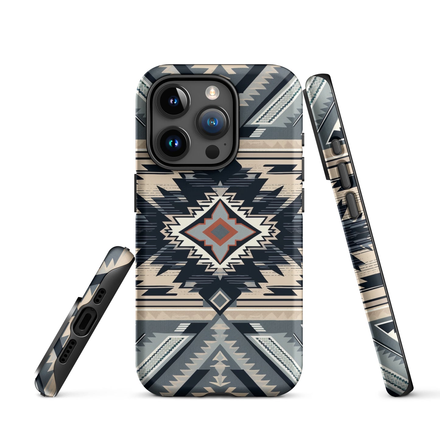 Aztec Navy and Tan Tough Case for iPhone® CedarHill Country Market