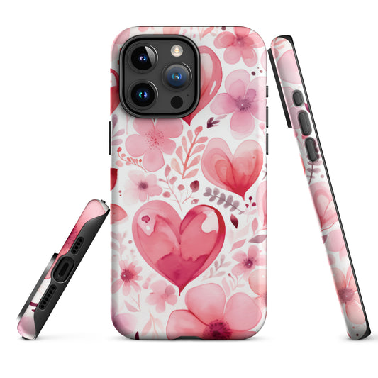 Heart Galore Themed Tough Case for iPhone®