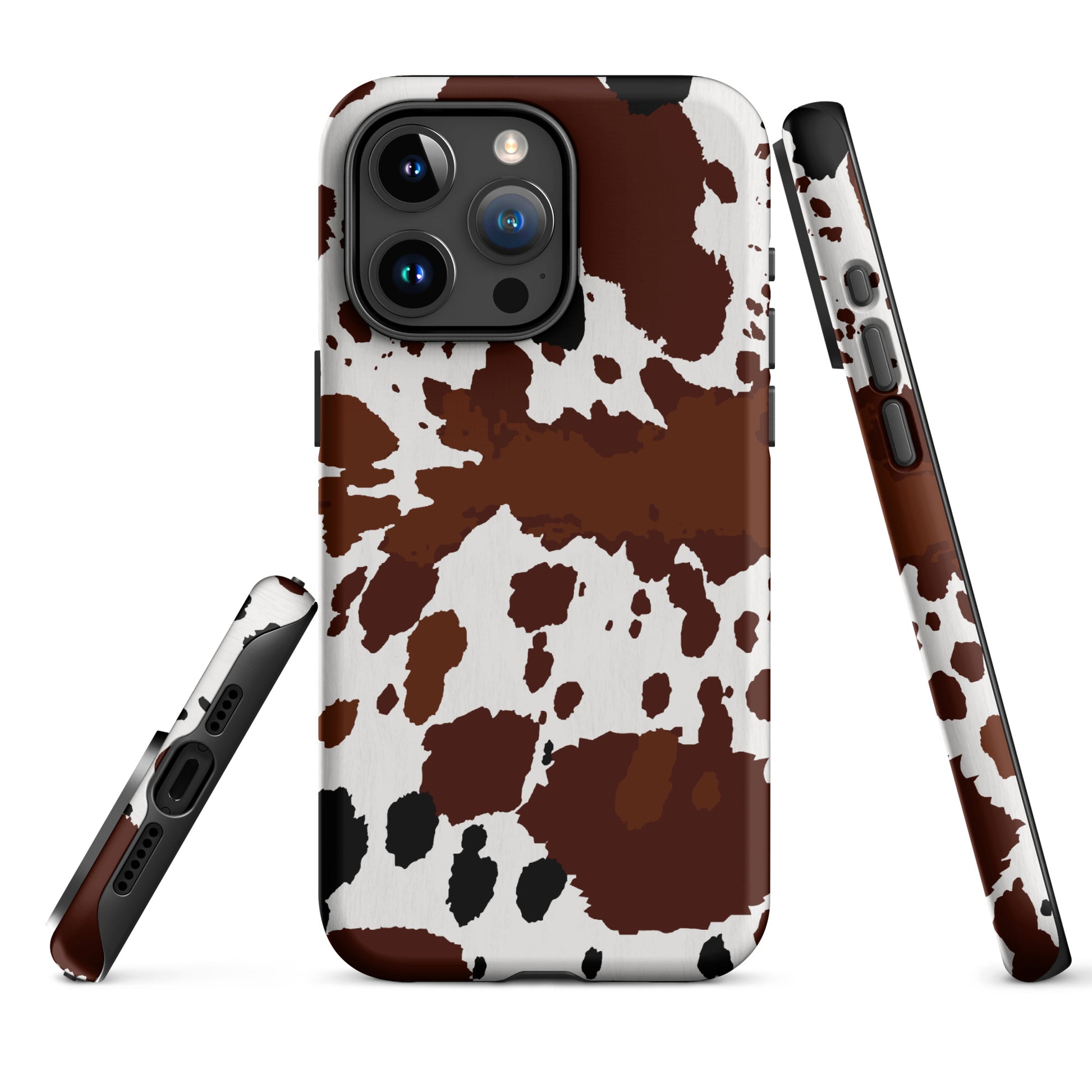 Brown Cow Print Western Style Tough Case for iPhone® CedarHill Country Market