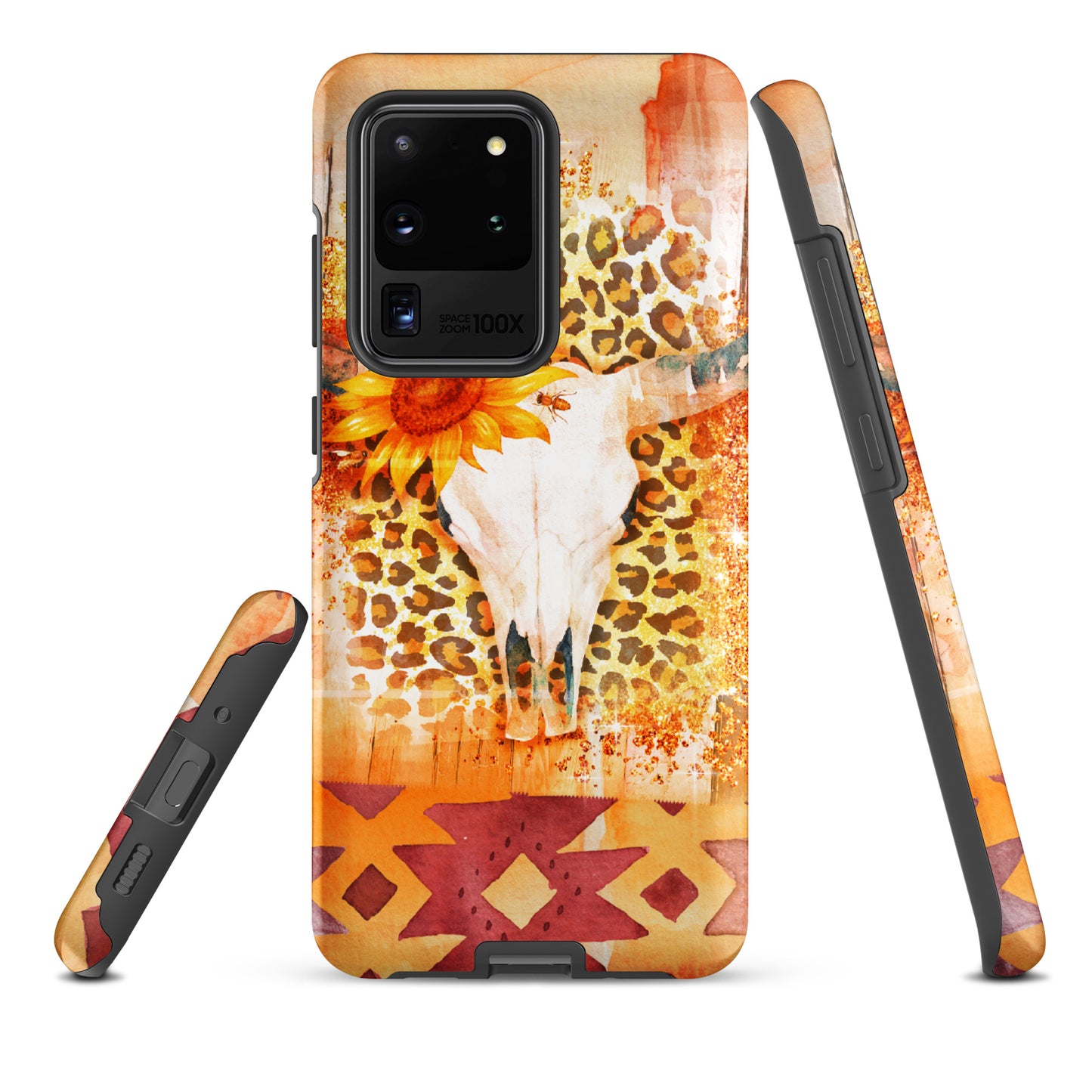 Leopard and Lace Orange Western Style Tough case for Samsung® CedarHill Country Market