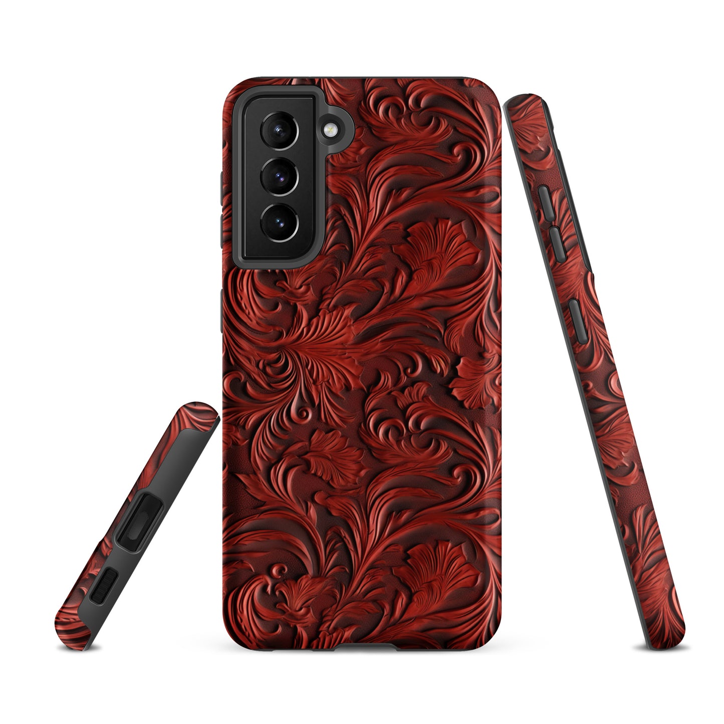 Western Tooled Leather Like Tough case for Samsung® CedarHill Country Market