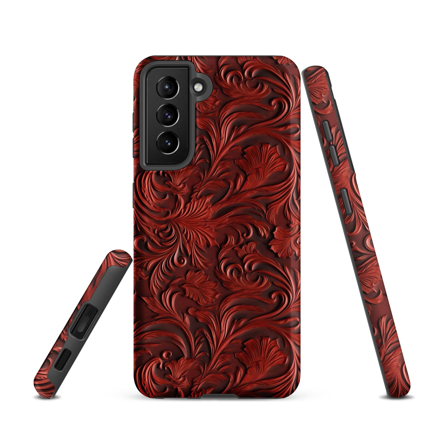 Western Tooled Leather Like Tough case for Samsung® CedarHill Country Market