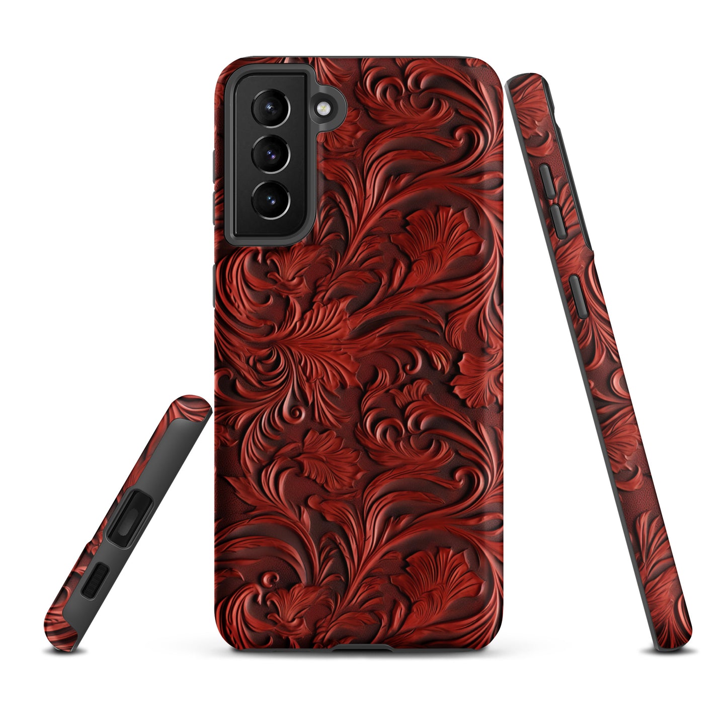 Western Tooled Leather Like Tough case for Samsung® CedarHill Country Market