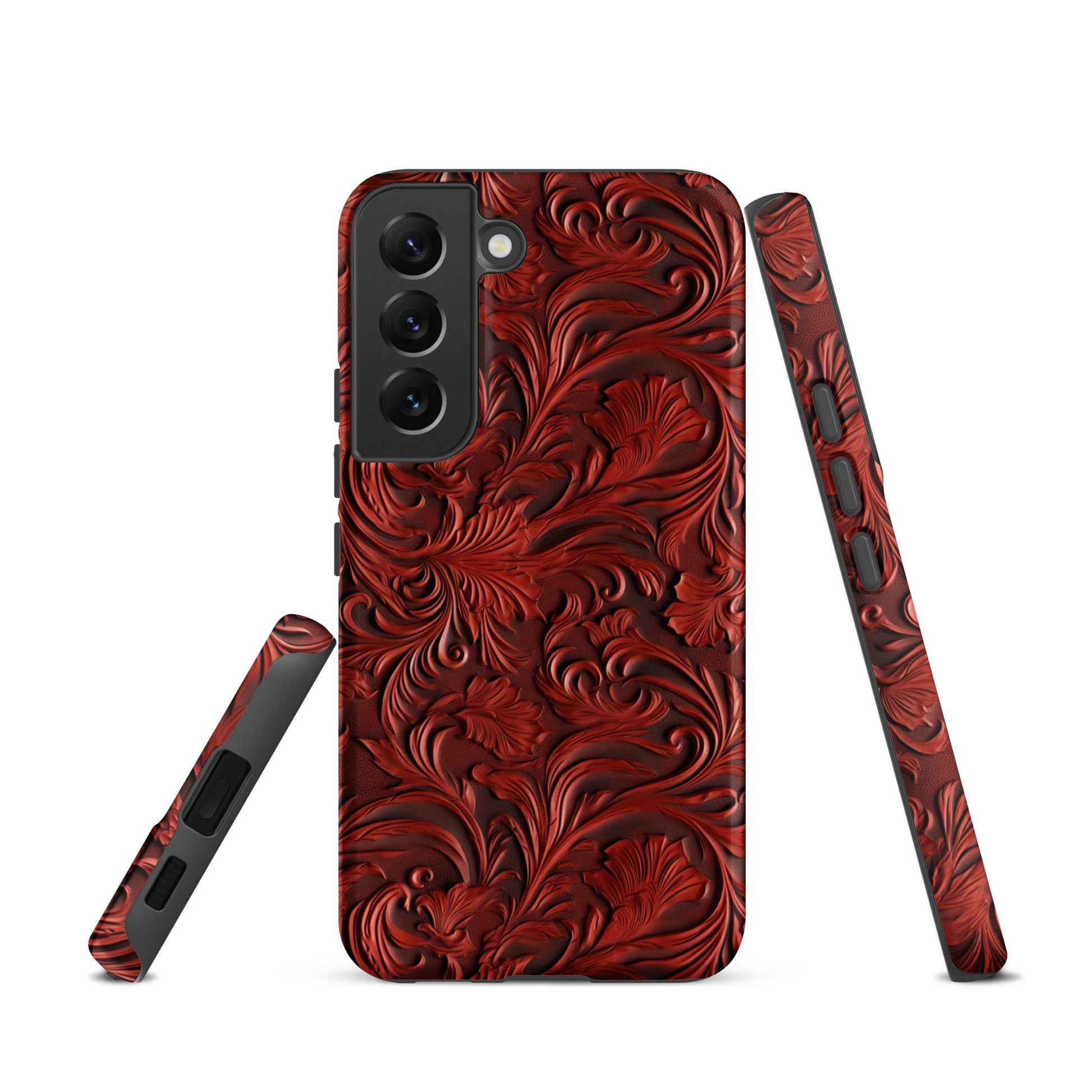 Western Tooled Leather Like Tough case for Samsung® CedarHill Country Market