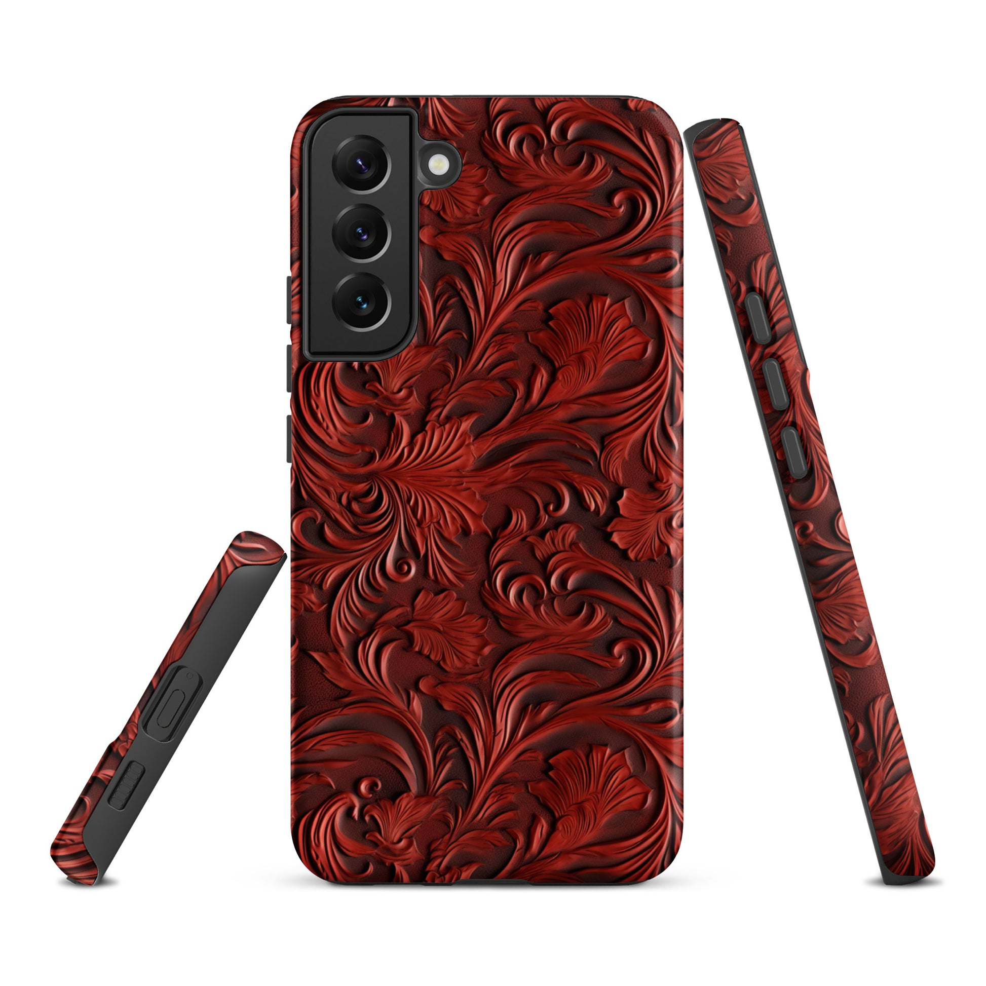 Western Tooled Leather Like Tough case for Samsung® CedarHill Country Market