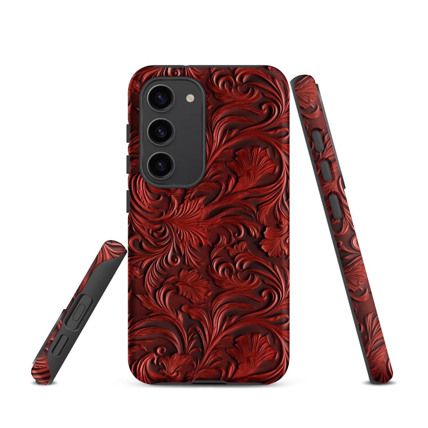 Western Tooled Leather Like Tough case for Samsung® CedarHill Country Market