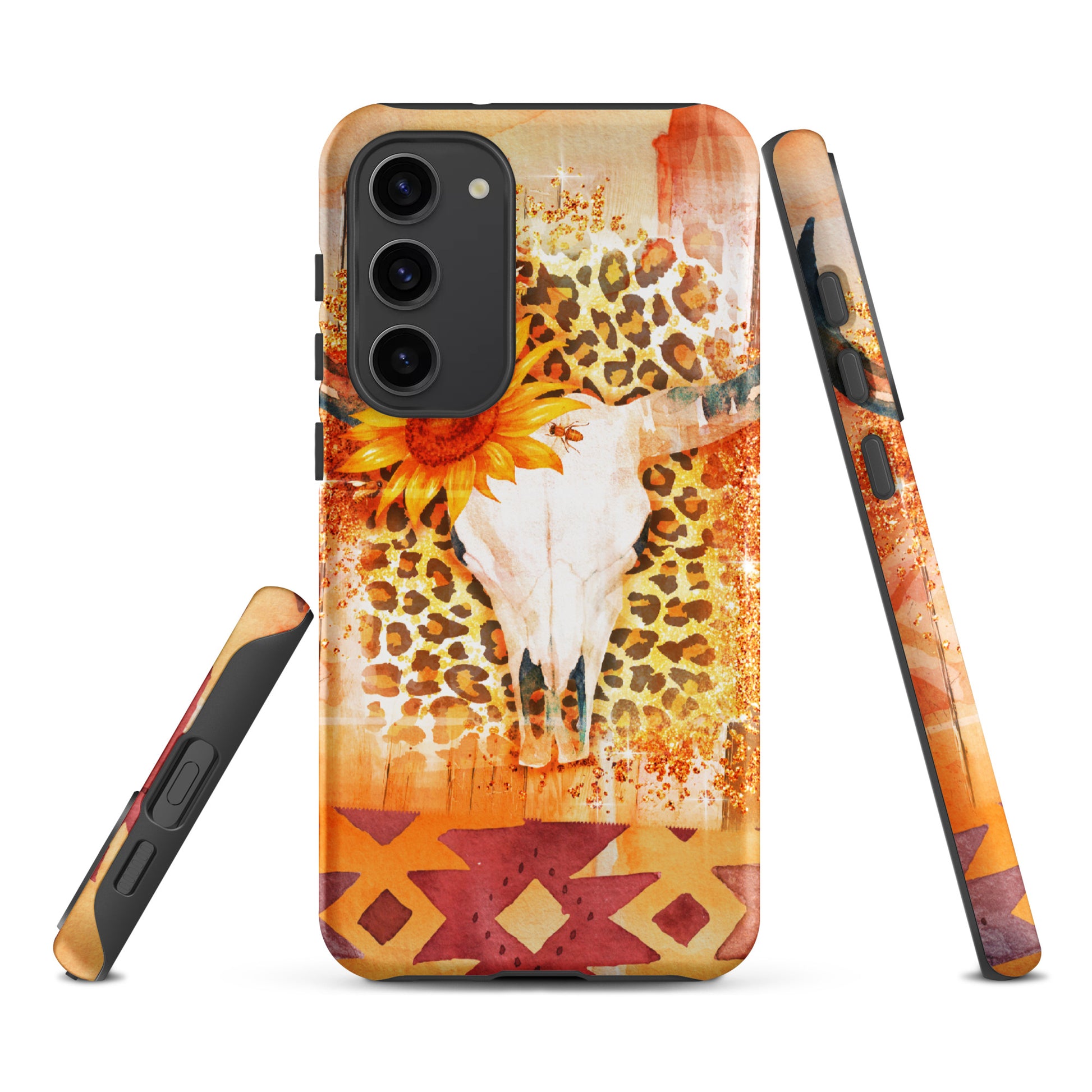 Leopard and Lace Orange Western Style Tough case for Samsung® CedarHill Country Market