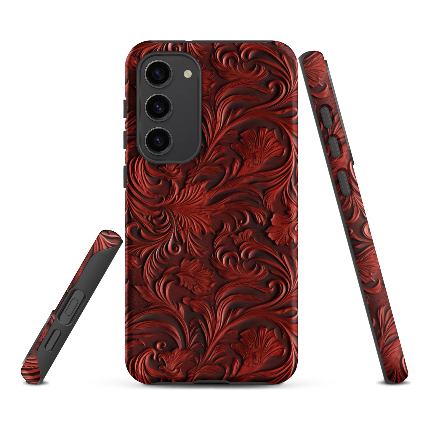 Western Tooled Leather Like Tough case for Samsung® CedarHill Country Market