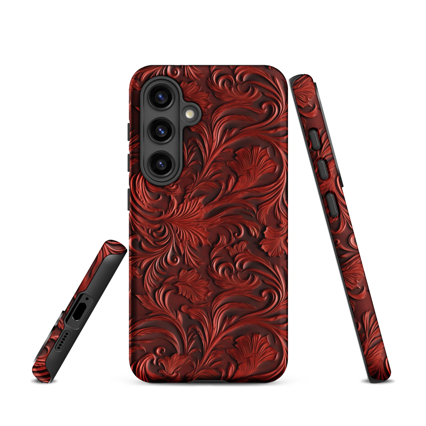 Western Tooled Leather Like Tough case for Samsung® CedarHill Country Market