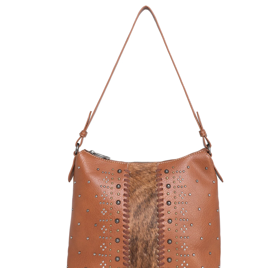 Trinity Ranch Hair-On Leather Studs Collection Concealed Handgun Hobo Cedar Hill Country Market