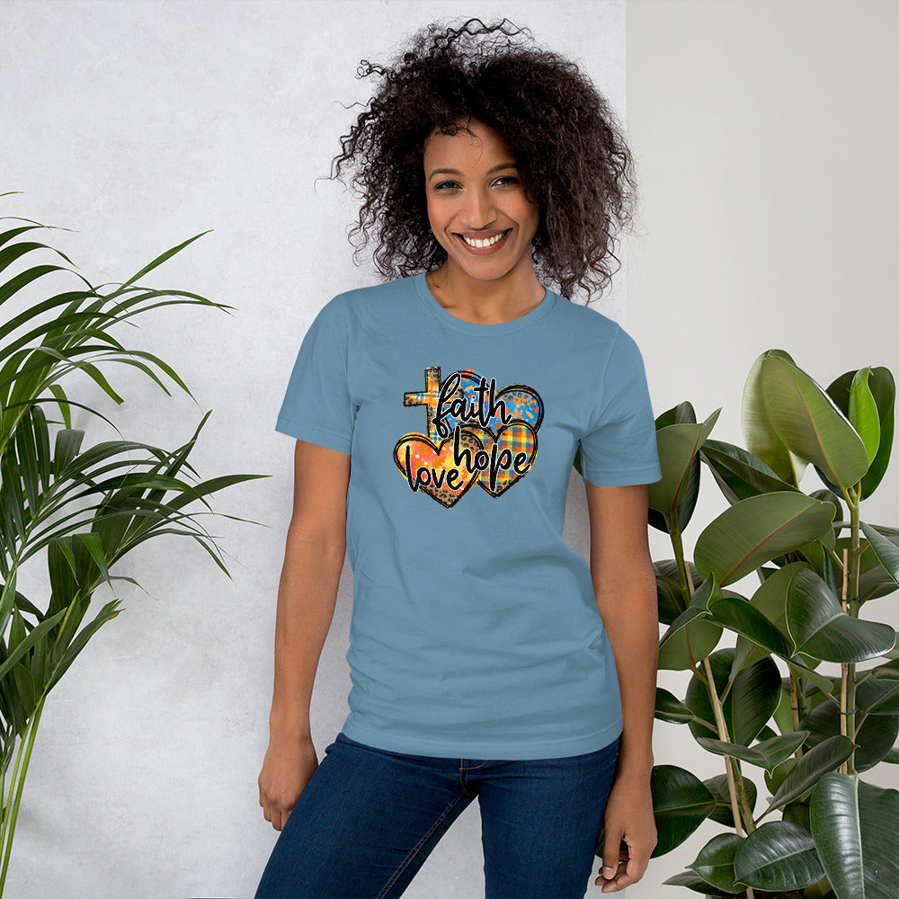 Faith, Hope & Love Unisex t-shirt CedarHill Country Market