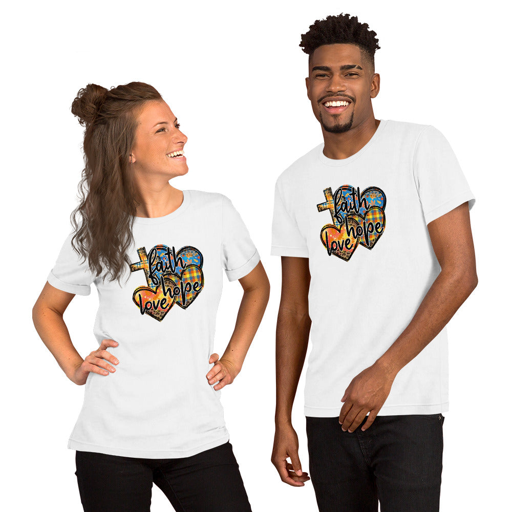 Faith, Hope & Love Unisex t-shirt CedarHill Country Market