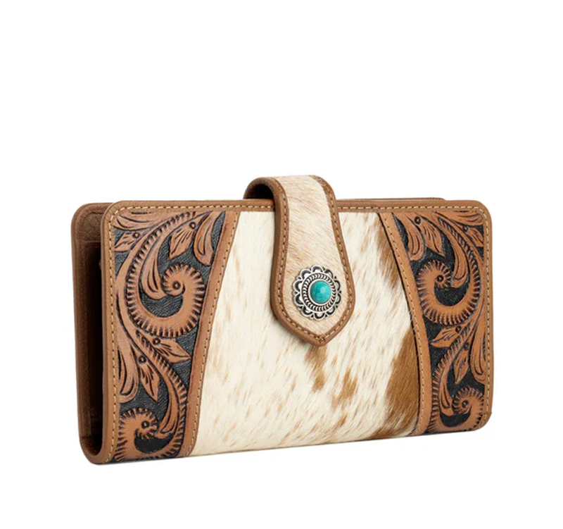 Hair on Hide Genetic Hand-Tooled Bag by Myra Bag Cedar Hill Country Market