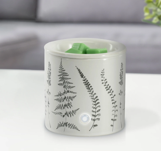 Mainstays Electric 18-Watt Botanical Decal Ceramic Wax Warmer, White (Copy) Cedar Hill Country Market