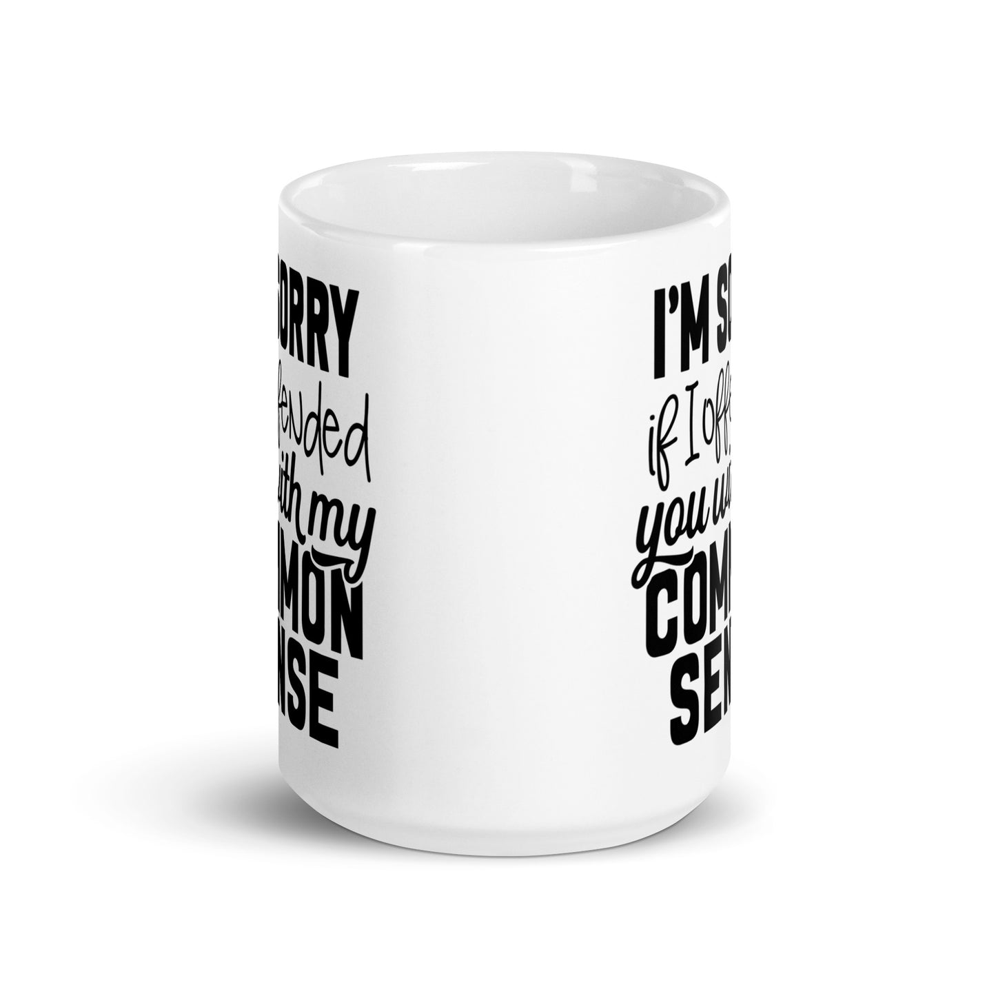 Common Sense White glossy mug CedarHill Country Market
