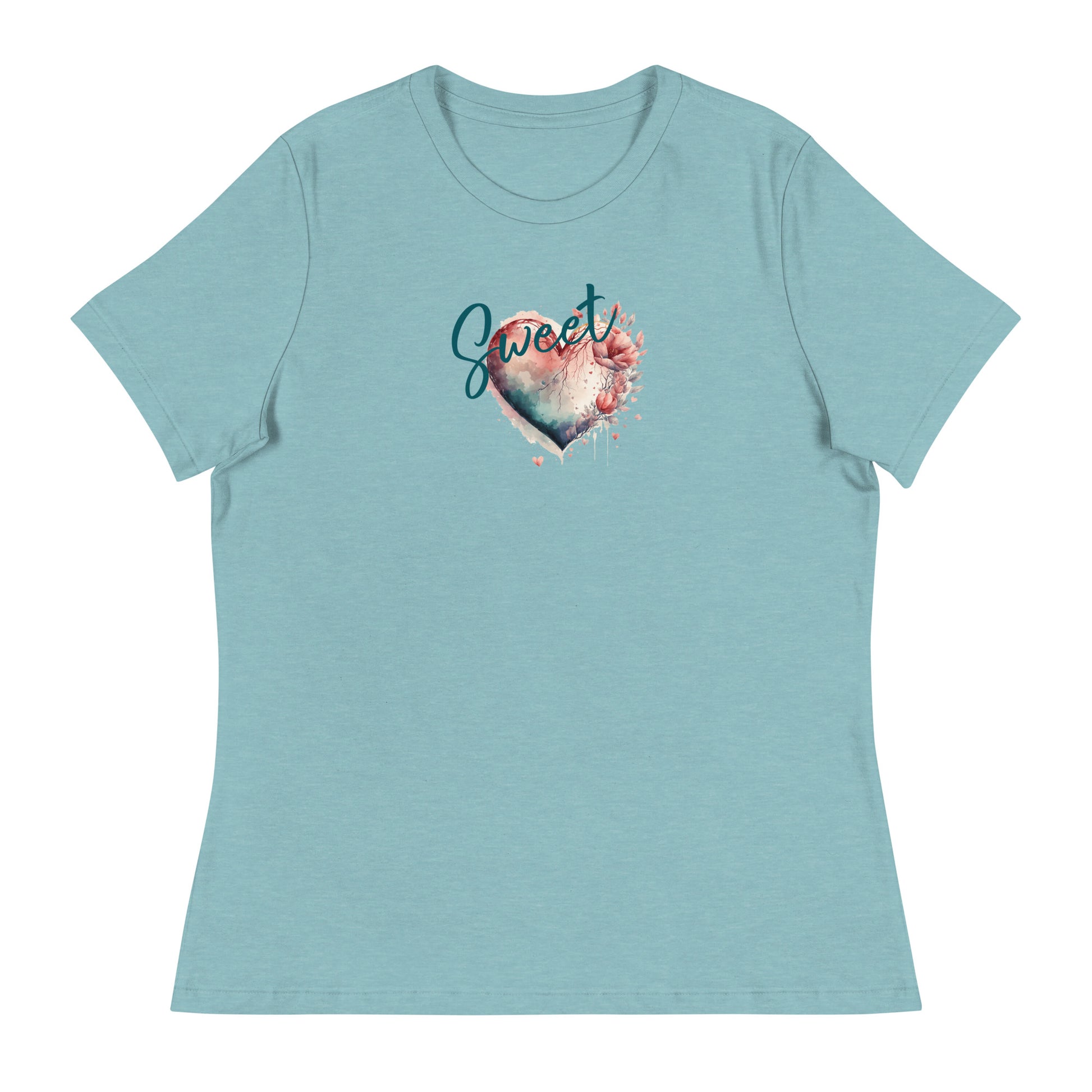 Sweet Heart Valentine Themed Women's Relaxed T-Shirt CedarHill Country Market