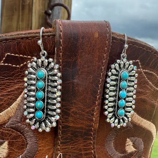 Zuni Inspired Fashion Turquoise Necklace Set Cedar Hill Country Market