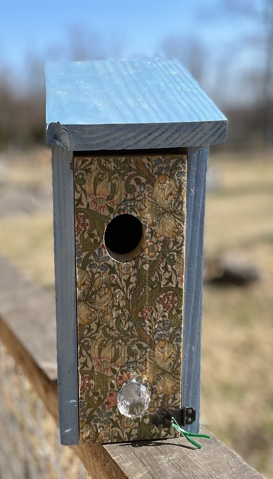 Handmade Eastern Bluebird/Carolina Wren/Chickadee/Swallow/ House Solid Pine Cedar Hill Country Market