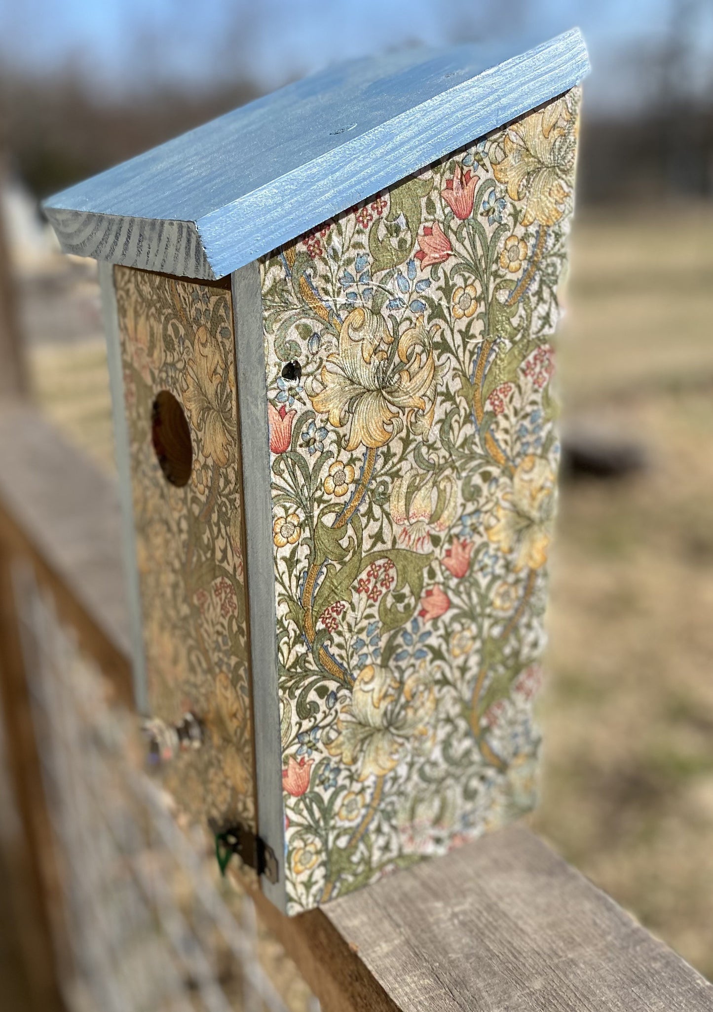 Handmade Eastern Bluebird/Carolina Wren/Chickadee/Swallow/ House Solid Pine Cedar Hill Country Market