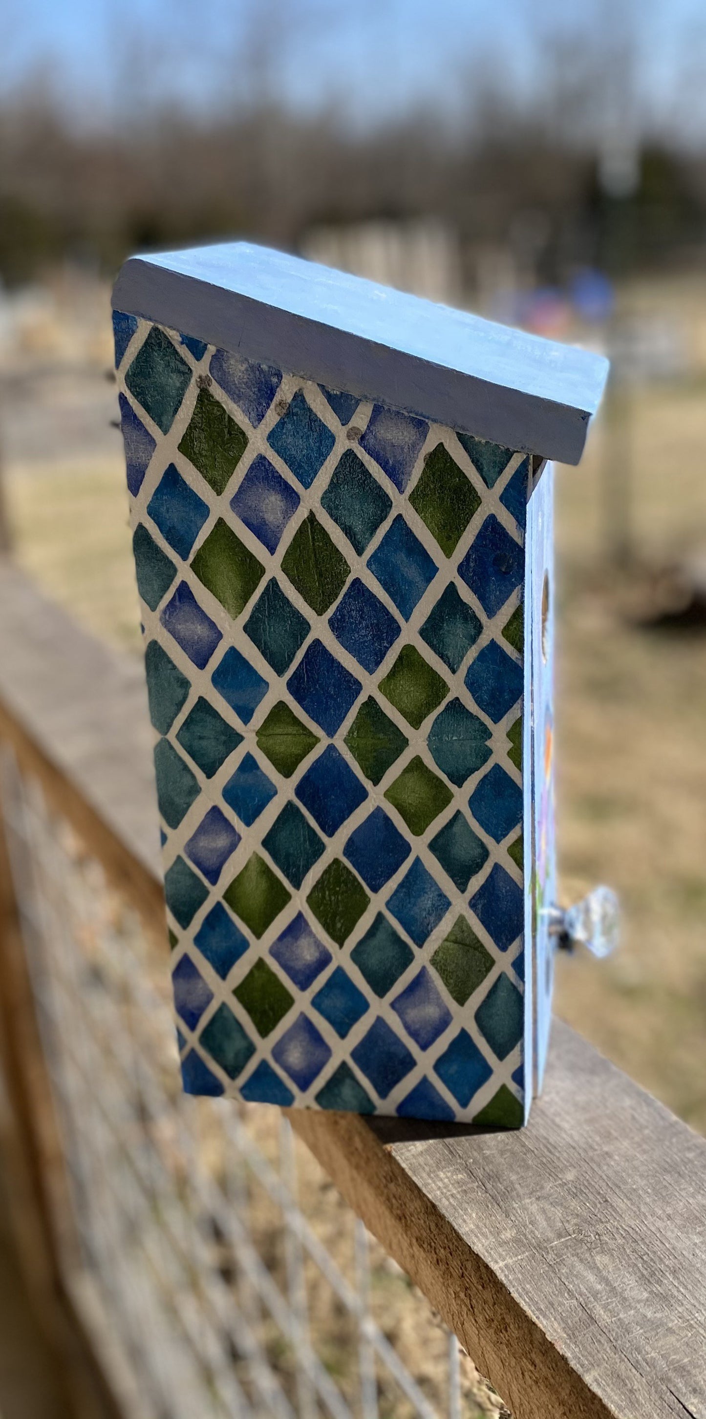 Handmade Eastern Bluebird/Carolina Wren/Chickadee/Swallow/ House Solid Pine Cedar Hill Country Market