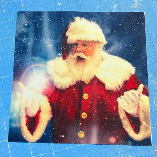 Santa Quilt Block - Sublimation Polyester Quilt Blocks Cedar Hill Country Market