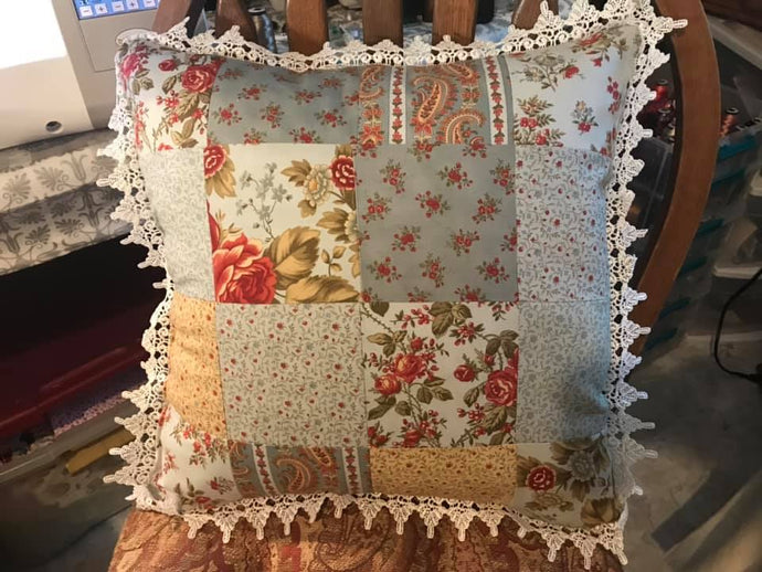 Riley Blake Quilted 18 X 18 Pillow Cedar Hill Country Market