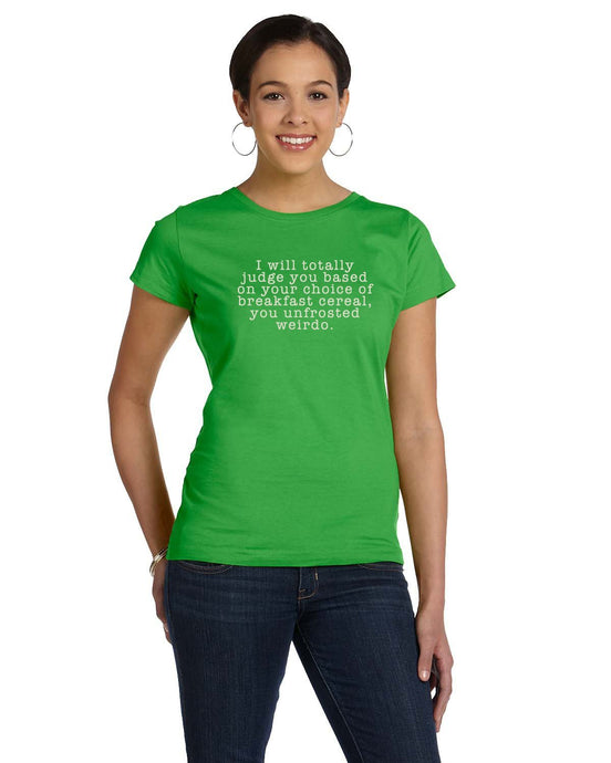Unfrosted Cereal Weirdo Funny Graphic T-shirt Cedar Hill Country Market